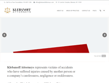 Tablet Screenshot of klebanoffattorneys.com